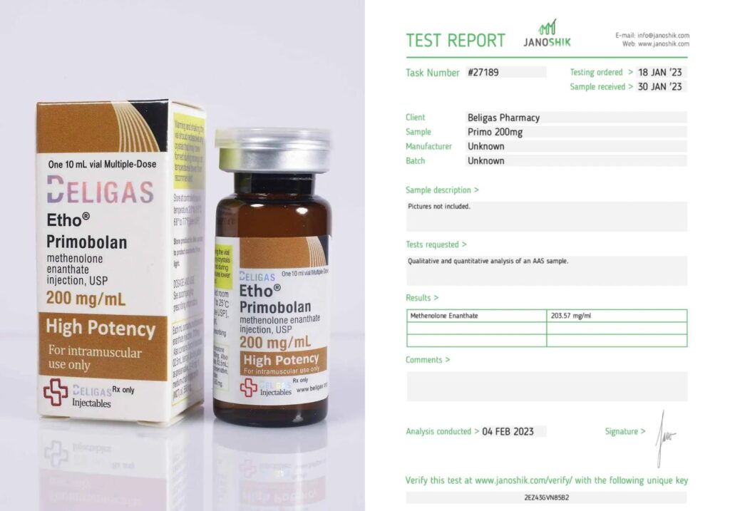 Etho Primobolan 200 Lab Test